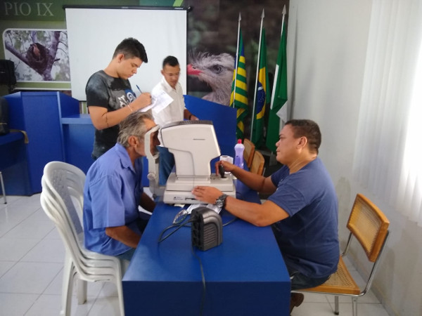 Mutirão de Consultas oftamológicas é um sucesso na câmara de Pio IX